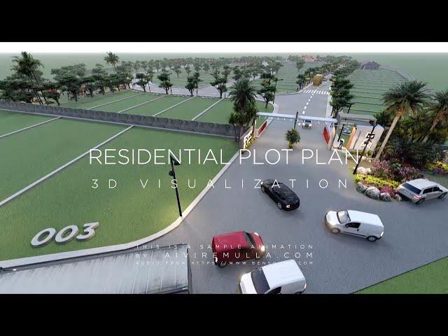 Residential Plot Plan 3D Visualization Walkthrough Real Estate Animation