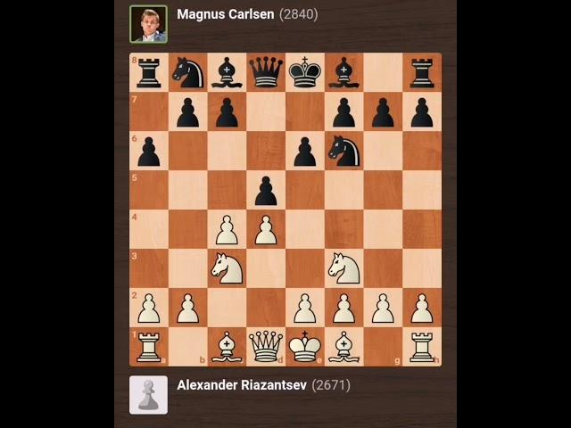 Magnus Carlsen vs Alexander Riazantsev