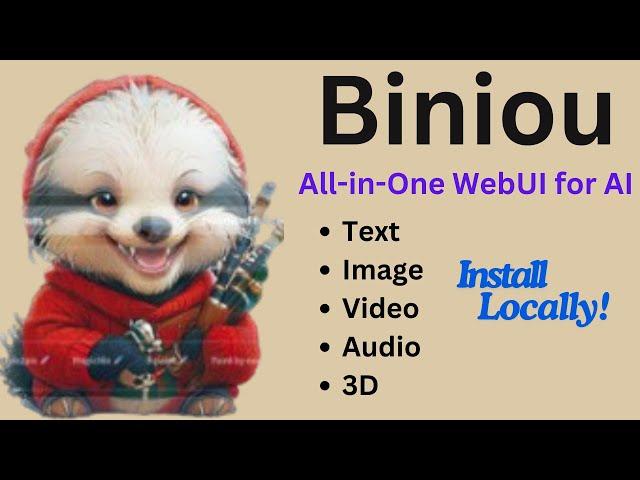 Biniou - Generate Text, Video, Image, Music, 3D Locally - Free and Private