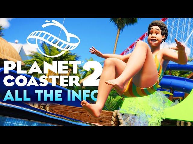 Water Parks! New Rides! ITEM SCALING?! All The Planet Coaster 2 Info