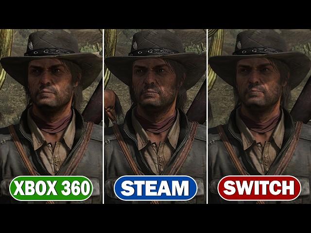 Red Dead Redemption - Graphics Comparison (PC, X360 & SWITCH) | 4K ULTRA HD