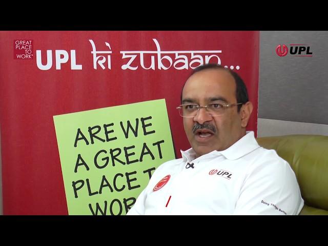 UPL : Great Place To Work :  Anand Vora, Global CFO