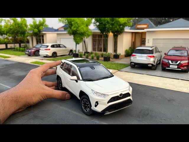 DIY Mini Cars at Miniature Suburban Houses 1:18 Scale Diorama | Realistic Suburban Setup