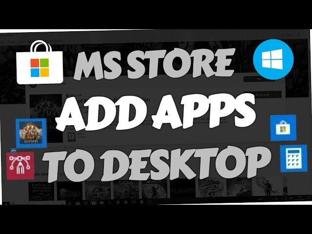 Create Desktop Shortcut for Windows store app / software in Windows 10 / 11