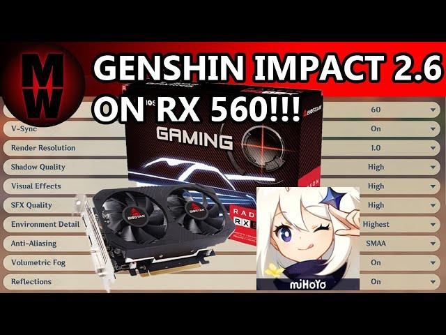 RYZEN 3 3200G & RX 560 4GB | GENSHIN IMPACT 2.6 | IN 2022!!!