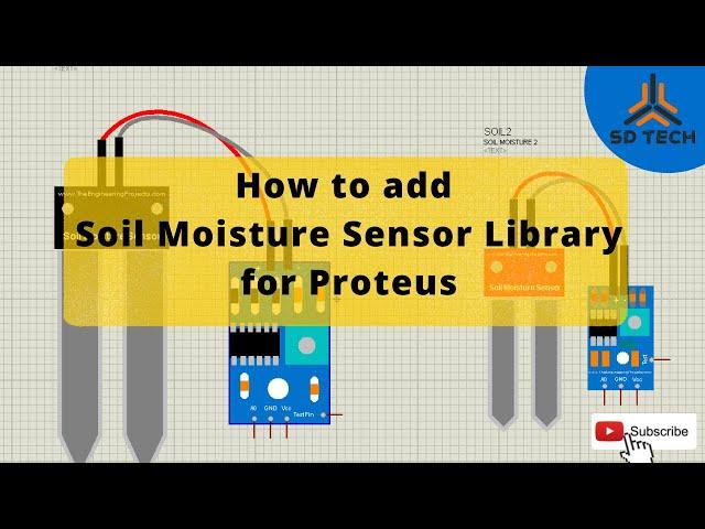 How to add moisture sensor library in Proteus | Soil moisture sensor Library| Proteus library files