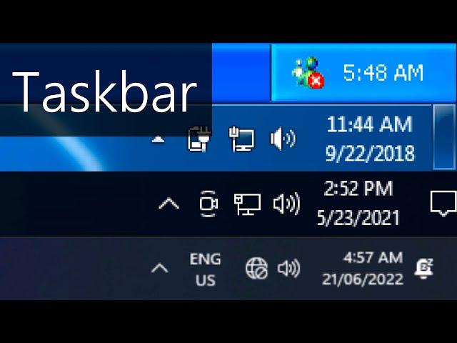 Windows Taskbar Evolution! (1993-2022)