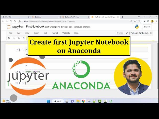 How to Create first Jupyter Notebook on Anaconda | 2023