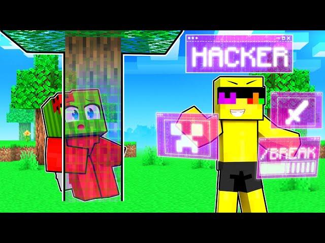 CHEATING With //HACKS In Minecraft Hide and Seek