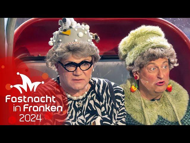 Waltraud und Mariechen im Skilift | Fastnacht in Franken 2024 | BR Kabarett & Comedy