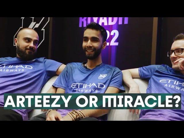 Arteezy or Miracle? the Pros take their pick