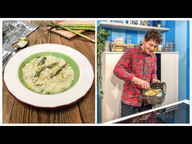 RISOTTO AGLI ASPARAGI senza sprechi - buono e cremoso - ricetta facile - Davide Zambelli