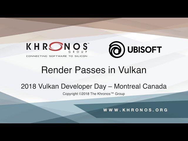 Render Passes in Vulkan