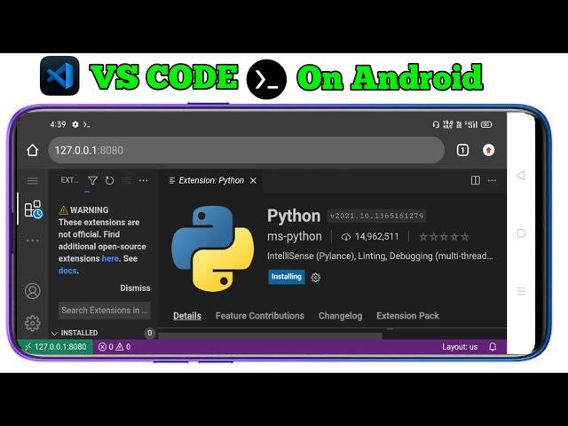 How to install VS Code on Android | visual studio code termux