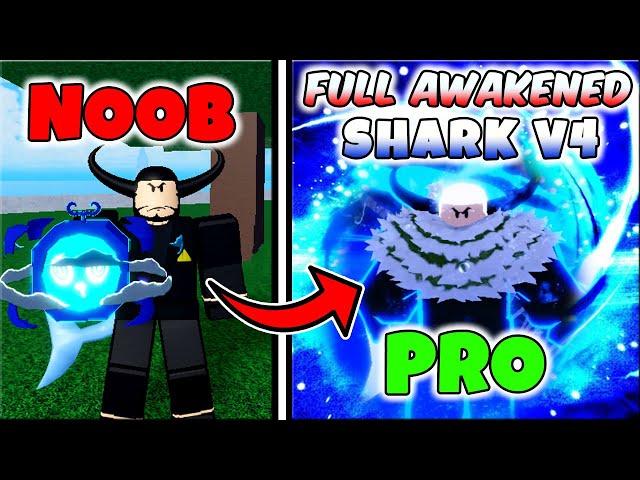 Becoming BLUENO & mastering *PORTAL FRUIT* I Fully Awakened SHARK RACE V4 & Unlocked Sanguine Art!