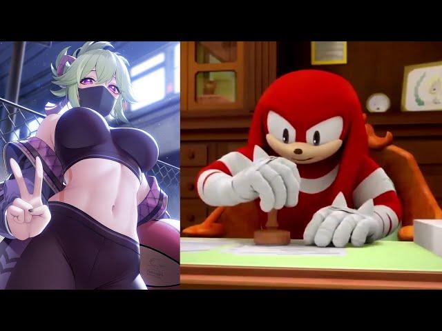 Knuckles rates Genshin Impact waifu, but I use really Sussy Images!! 