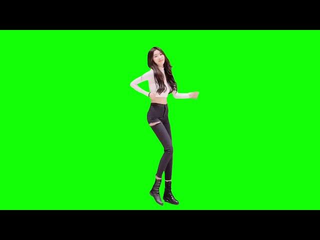 beautiful girl Dance green screen video