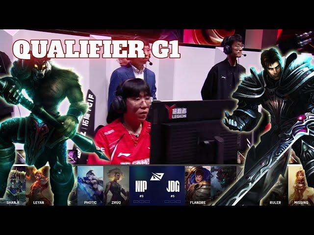 NIP vs JDG - Game 1 | LPL Worlds 2024 Regional Qualifier  | Ninjas in Pyjamas vs JD Gaming G1 full