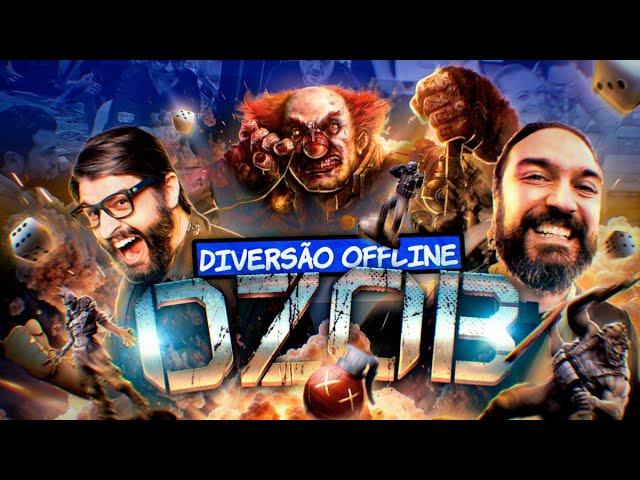 Jovem Nerd, Didi Braguinha e Ozob curtindo offline 