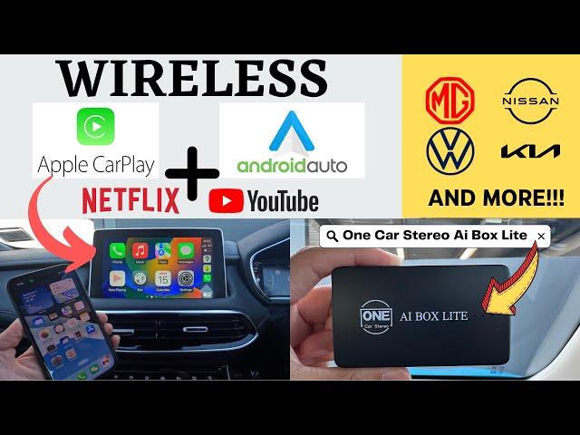 Wireless Apple CarPlay & Android Auto for Your MG Cars -- Netflix and YouTube - Ai Box Lite Review