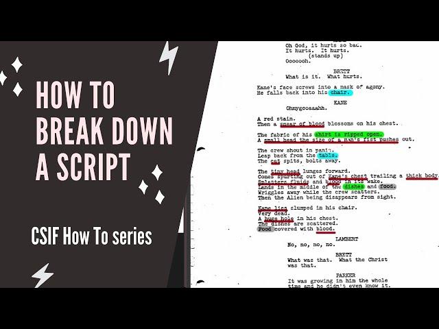 How to Breakdown a Script for Production Design