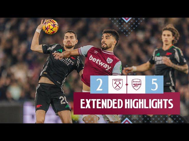 Extended Highlights | West Ham 2-5 Arsenal | Premier League