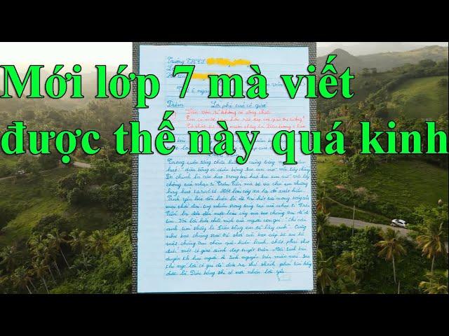 Bài văn vượt tầm của học sinh lớp 7 #82