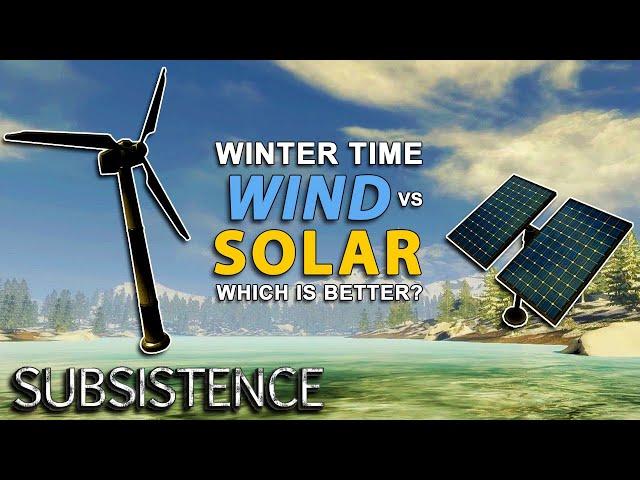 WIND vs SOLAR in Winter - Which Is Better? | Subsistence Gameplay | Alpha 59