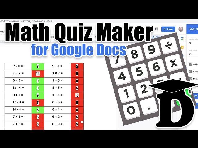 Math Quiz Maker Addon for Google Docs Math Questions Maker Free