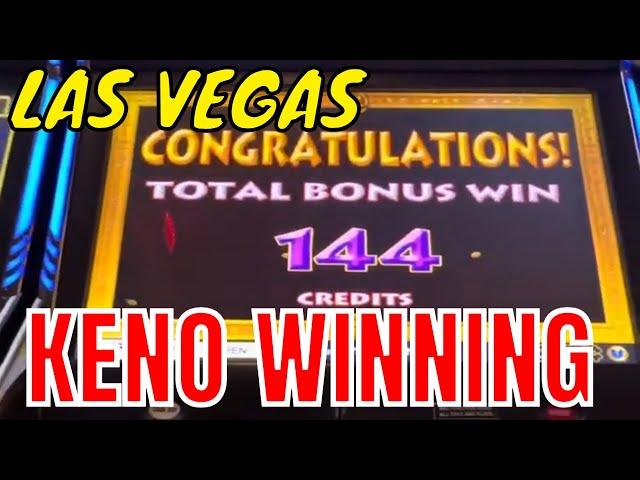 KENO Session in Las Vegas with WINNING