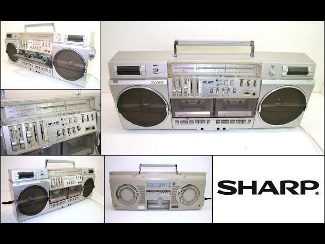 Vintage SHARP GF-575E 4 Band Radio Cassette Boombox Ghetto-Blaster