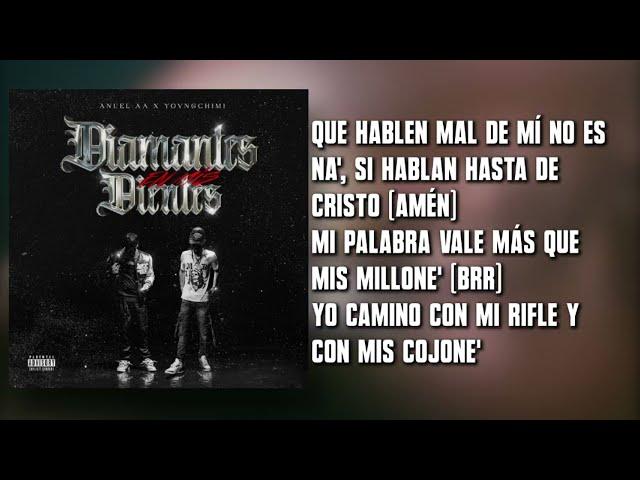 Anuel AA , Yovng Chimi - Diamantes En Mis Dientes (Letra) | LLNM2