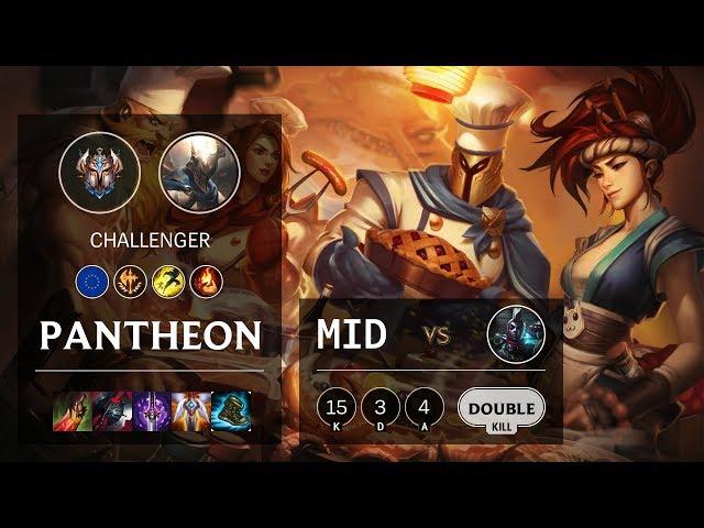 Pantheon Mid vs Ekko - EUW Challenger Patch 10.6