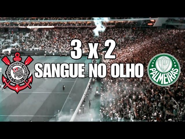 ESPETACULAR!Torcida do CORINTHIANS da show em "UMA SÓ VOZ" | CORINTHIANS 3-2 Palmeiras