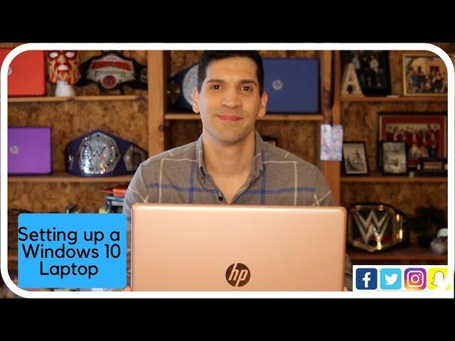 Setting up and getting started with a Windows 10 computer - HP Computer Unboxing