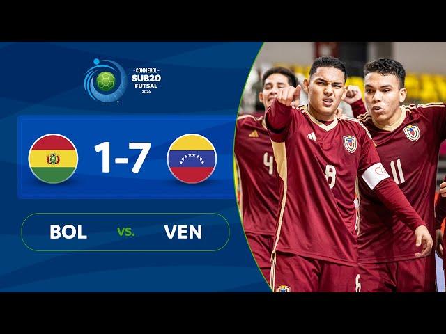 BOLIVIA vs. VENEZUELA [1-7] | RESUMEN | CONMEBOL SUB20FS | FASE DE GRUPOS