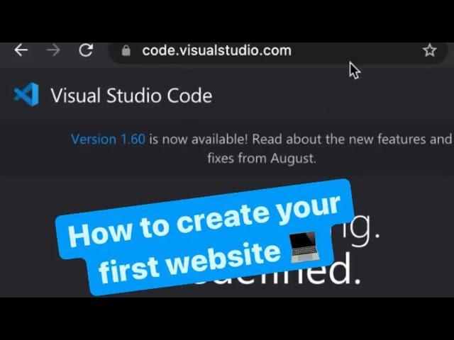 How to create your first website #coding #website #webdev #code #shorts #html