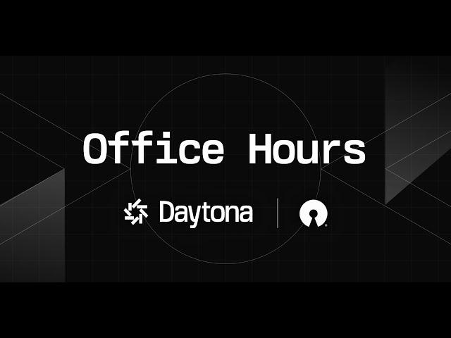 Daytona Office Hours #18: New Git Providers, Commit Signing, and UX Improvements