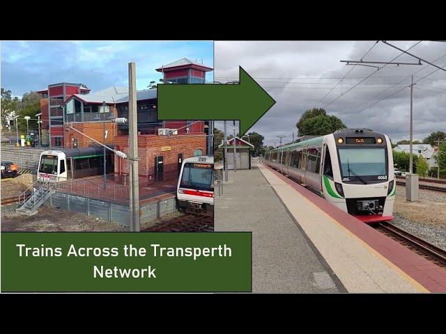 Trains Across the Entire Pre-METRONET Transperth Network