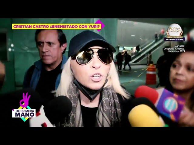 ¿Yuri en ENEMISTAD con Cristian Castro por Mariela Sánchez? Ella RESPONDE | De Primera Mano