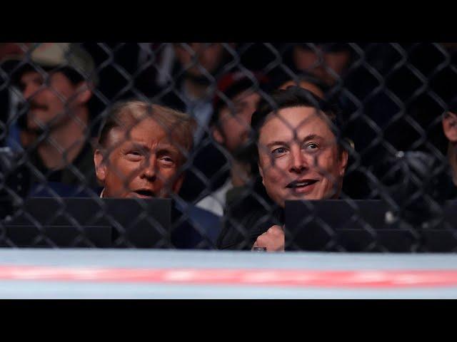 Trump attends UFC championship fight in New York, taking a break from Cabinet picks