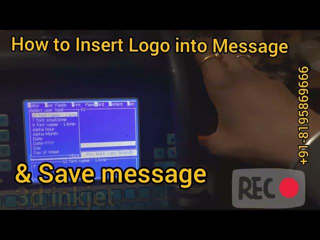 How to Load or Insert Logo In Videojet Industrial  Inkjet printer With Use of USB Pendrive - 