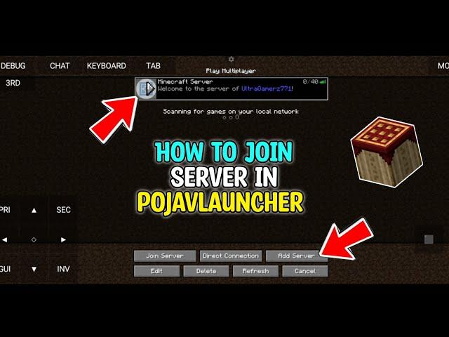 How To Join Any Server In Minecraft Pojavlauncher | How To Join Server In Pojavlauncher