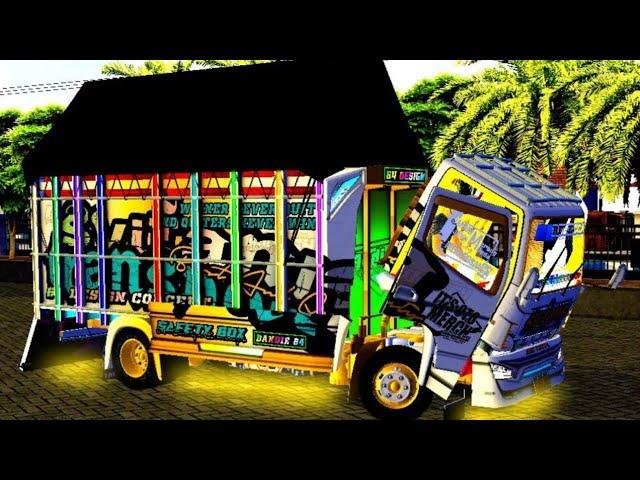 MBOIS MOD BUSSID TERBARU ""MOD TRUCK CANTER FULL ANIM DAN FULL STROBO !! BUSSID V3.5