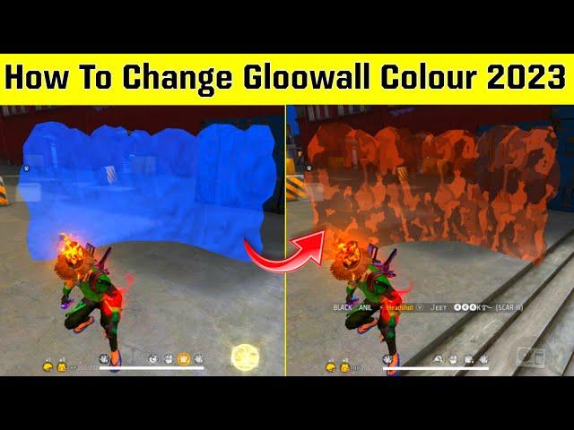 How To Change Gloowall Colour Effect In Free Fire 2023 || Gloowall Colour Kaise Change Kare 2023 ||