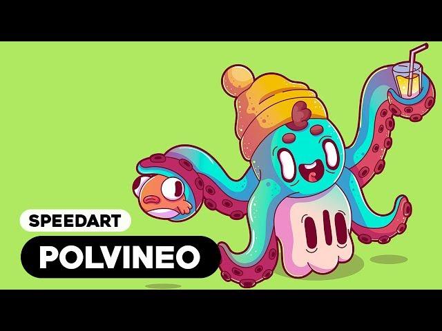 Speedart - Polvineo de férias (Adobe Illustrator)