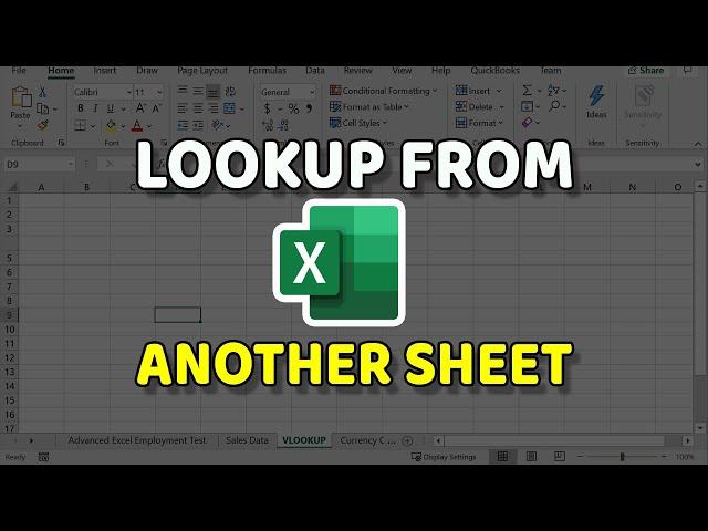 EXCEL VLOOKUP: How to LOOKUP DATA from Another SHEET!