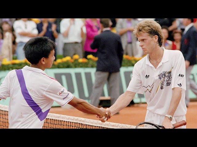 Michael Chang vs Stefan Edberg 1989 Roland Garros Final Highlights