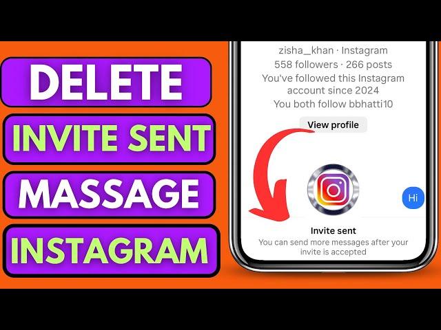 How To Delete Invite Message  on instagram | How to unsent invite message on instagram