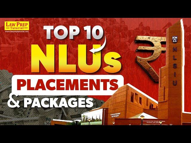 Top 10 NLU in India: Placement and Packges | CLAT 2025 | Best National Law Universities